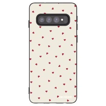 Picasee silikonový černý obal pro Samsung Galaxy S10 G973 - Little Love