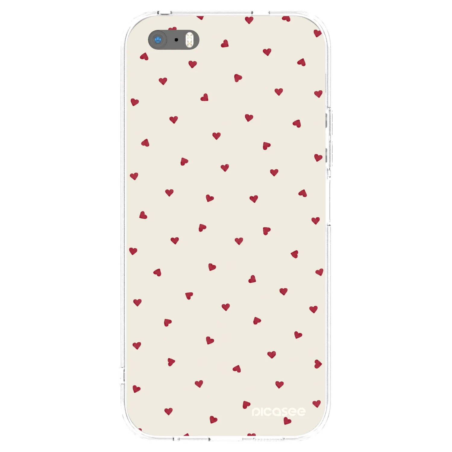 Picasee silikonový průhledný obal pro Apple iPhone 5/5S/SE - Little Love