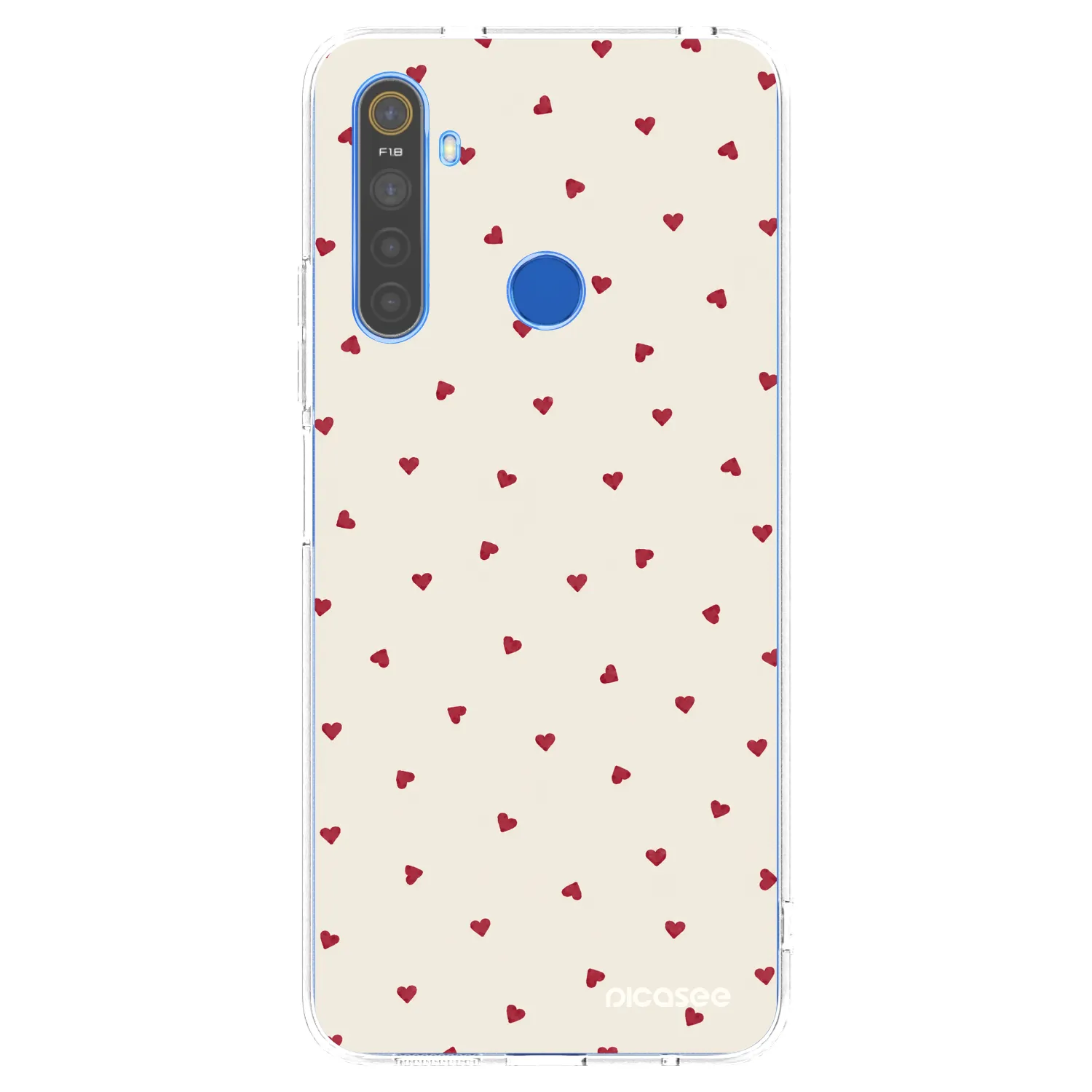 Picasee silikonový průhledný obal pro Realme 5 - Little Love