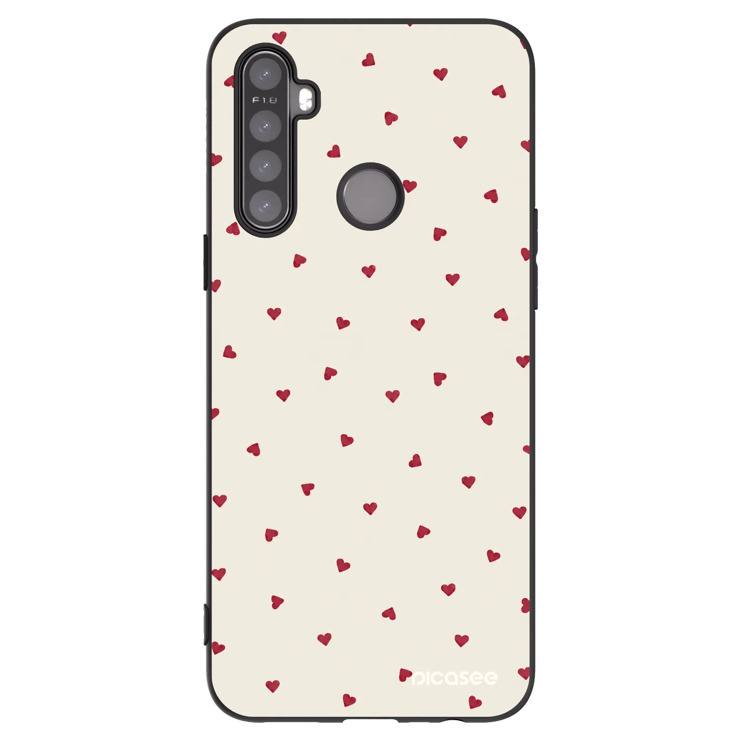 Picasee silikonový černý obal pro Realme 5 - Little Love