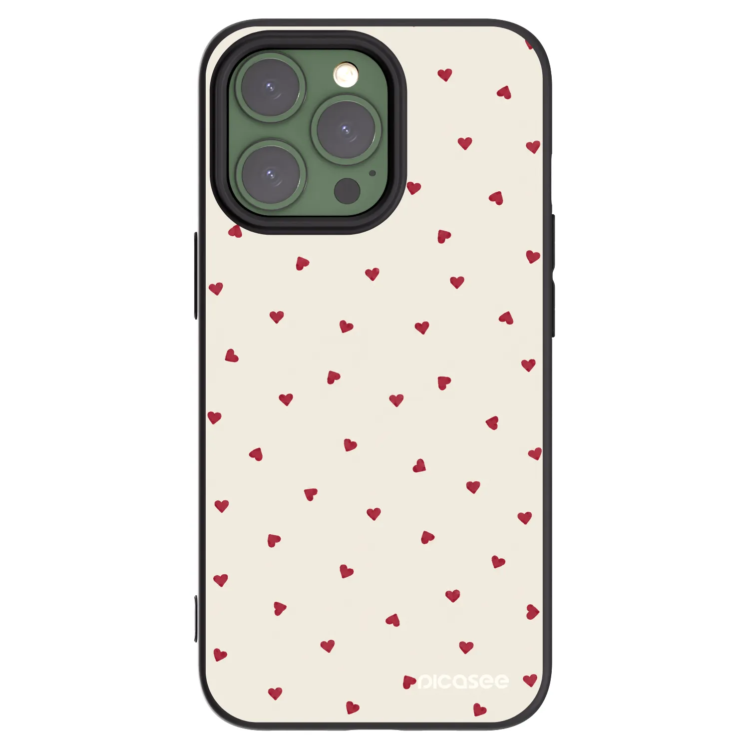 Picasee silikonový černý obal pro Apple iPhone 13 Pro - Little Love