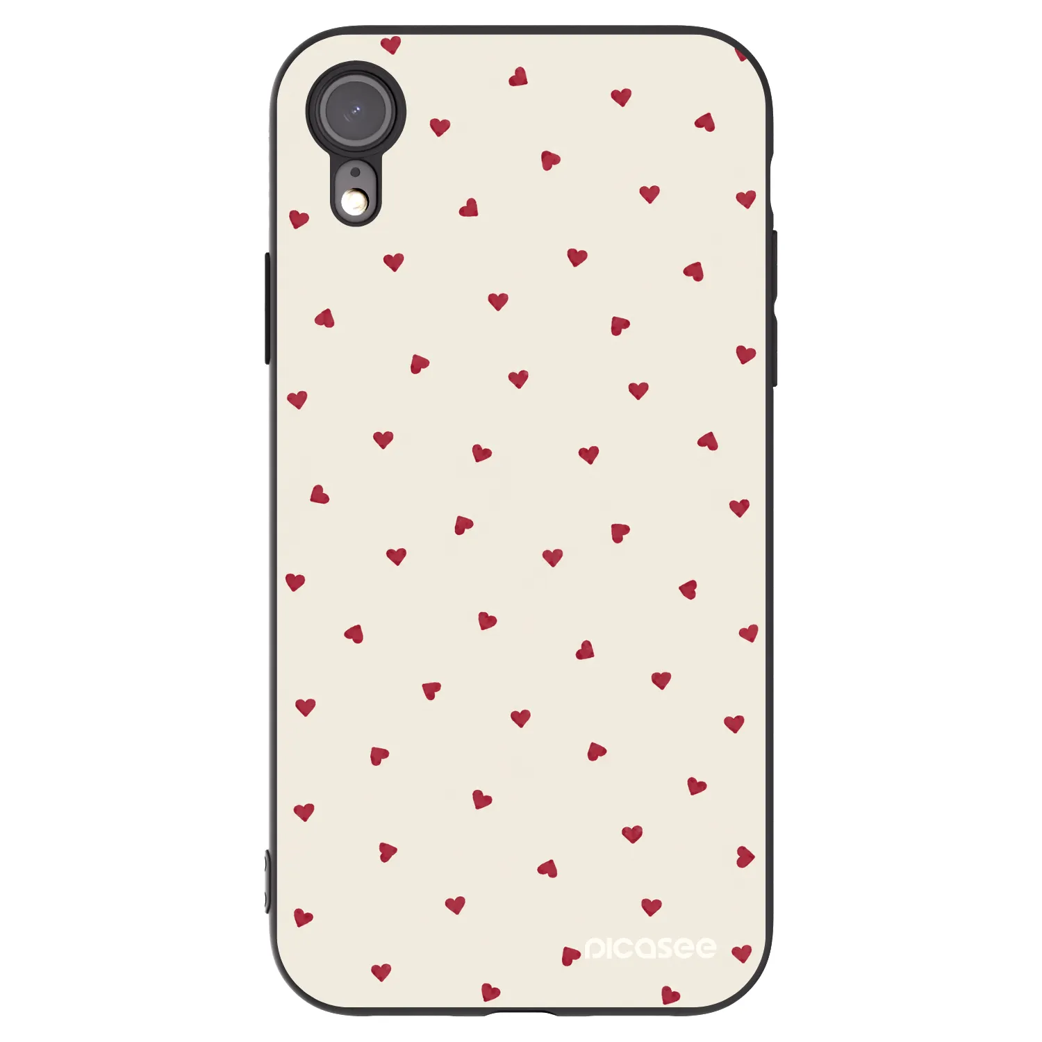 Picasee silikonový černý obal pro Apple iPhone XR - Little Love