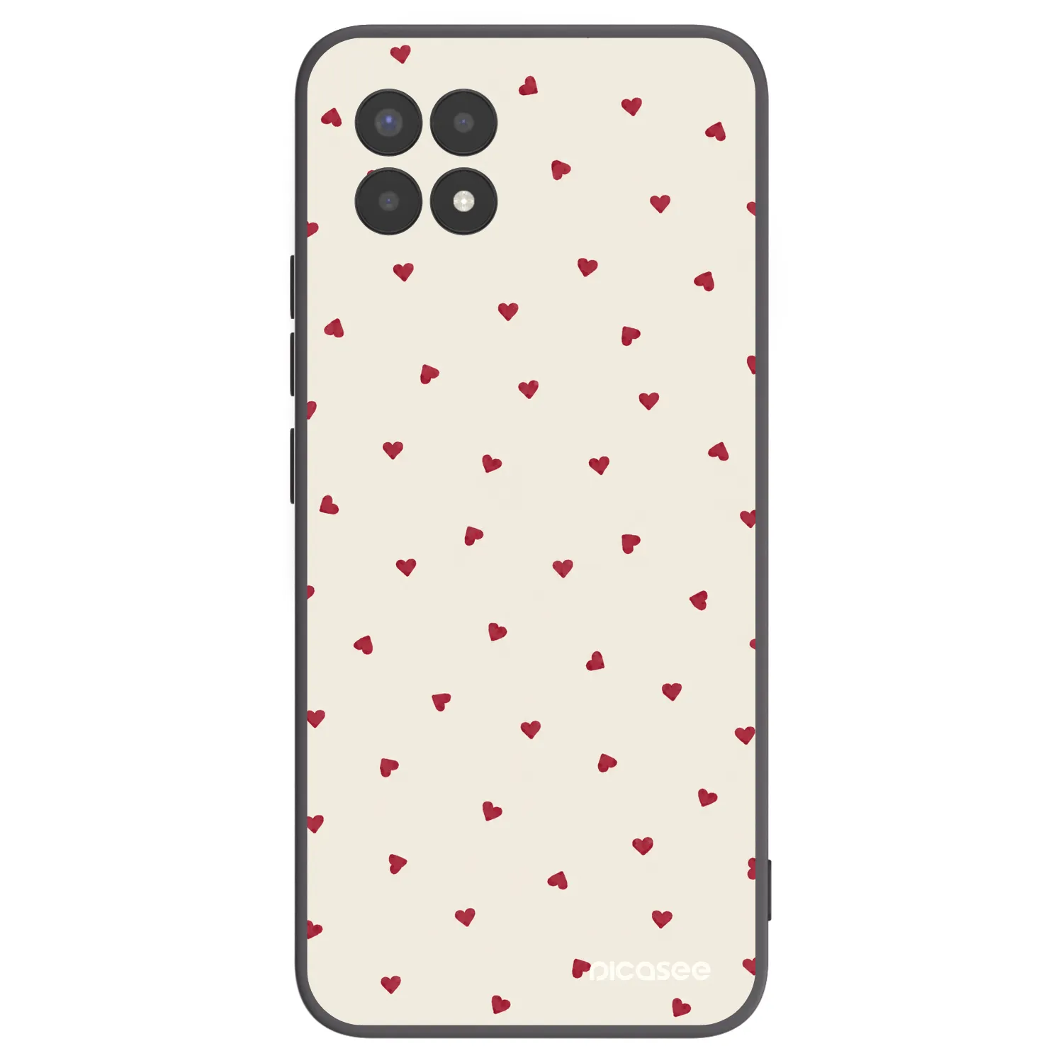 Picasee silikonový černý obal pro Realme 8i - Little Love