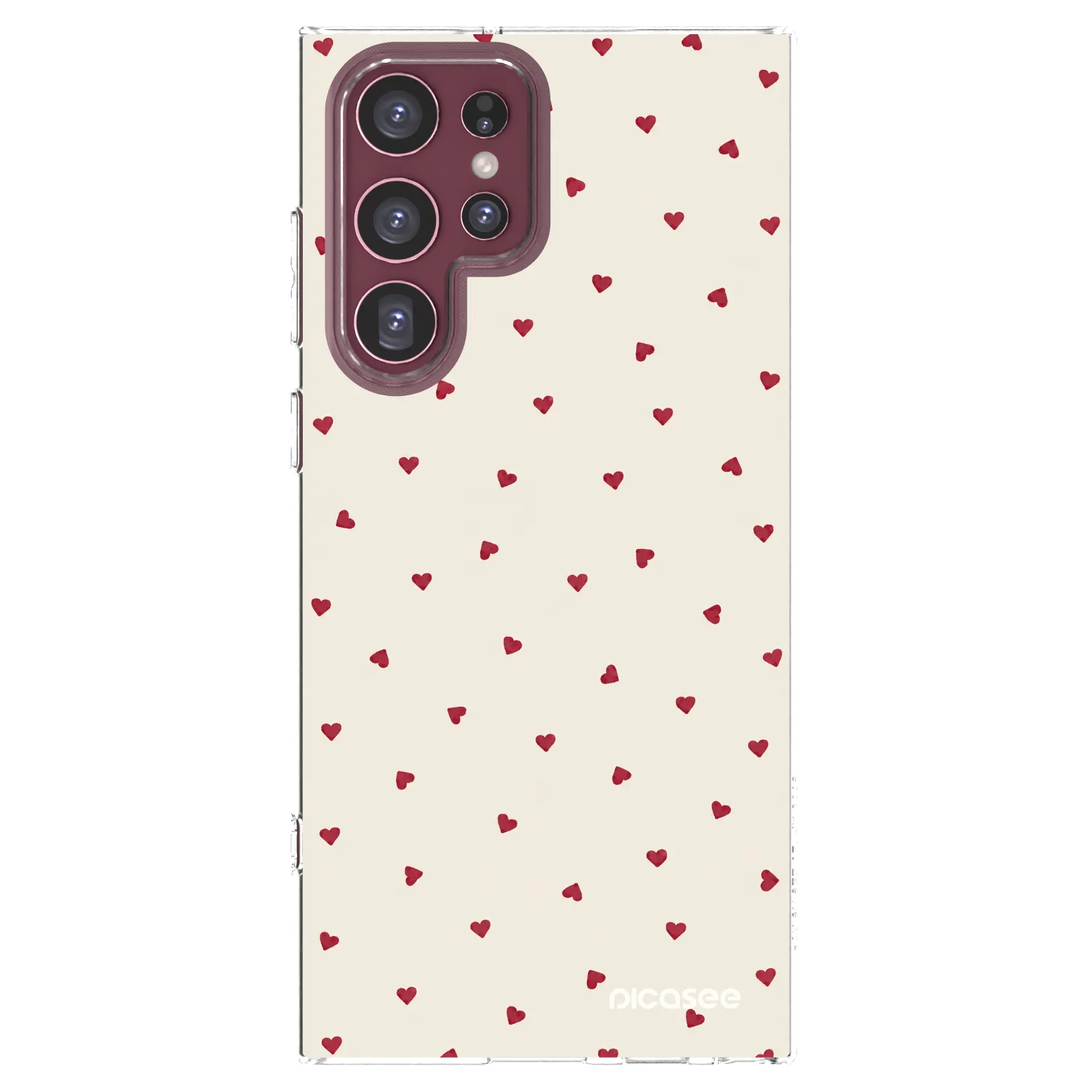 Picasee silikonový průhledný obal pro Samsung Galaxy S22 Ultra 5G - Little Love