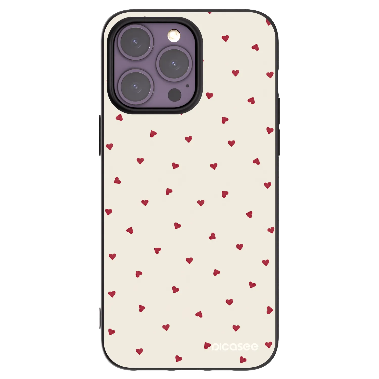 Picasee silikonový černý obal pro Apple iPhone 14 Pro Max - Little Love
