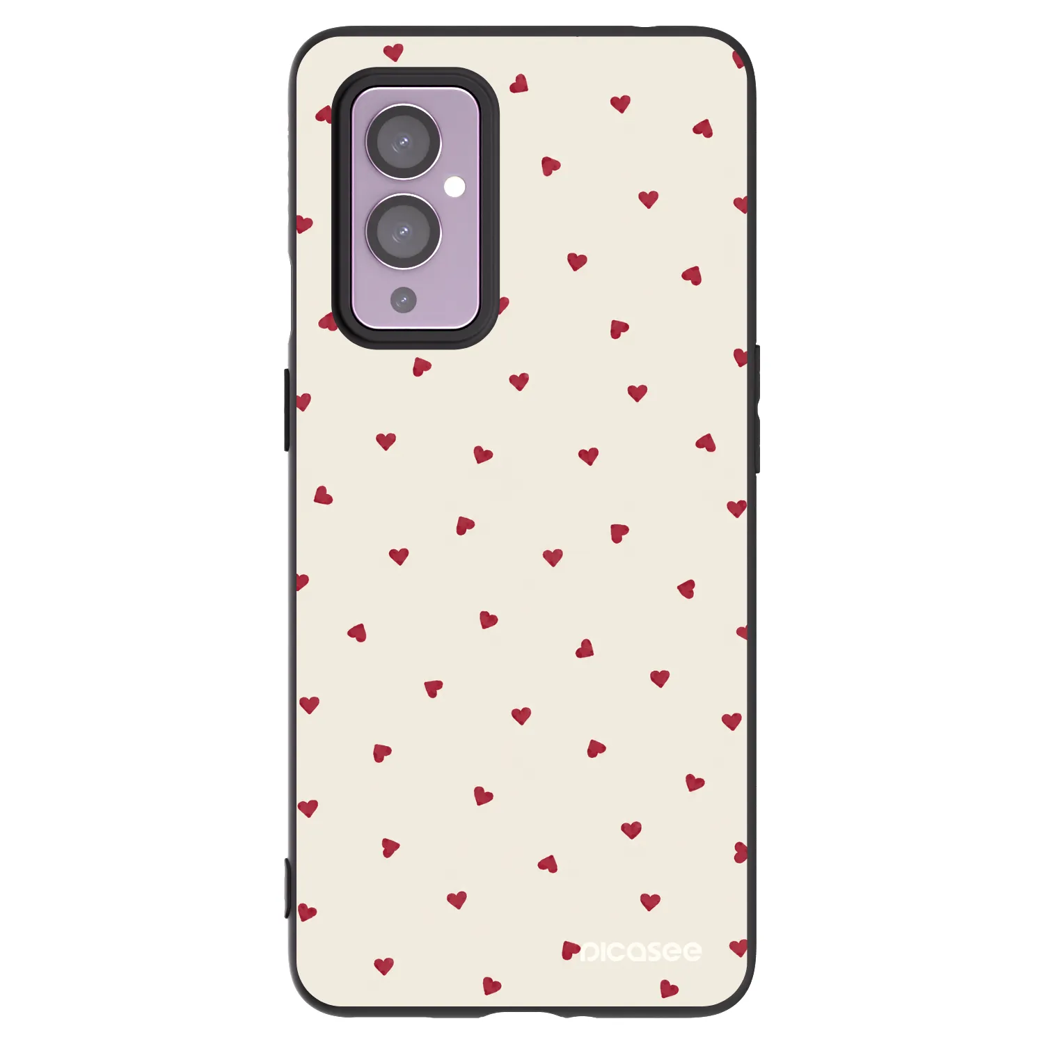 Picasee silikonový černý obal pro OnePlus 9 - Little Love