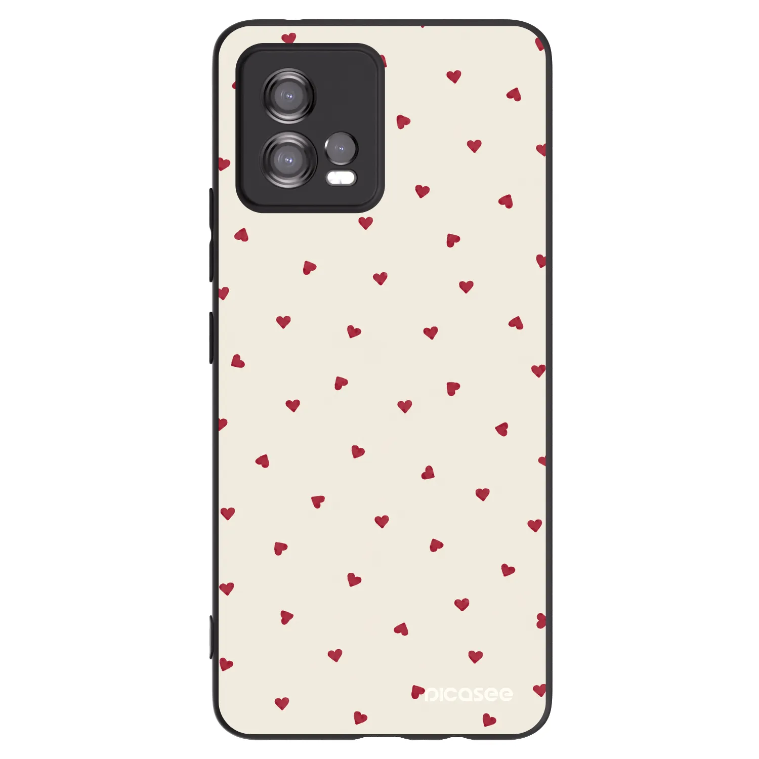Picasee silikonový černý obal pro Motorola Moto G72 - Little Love
