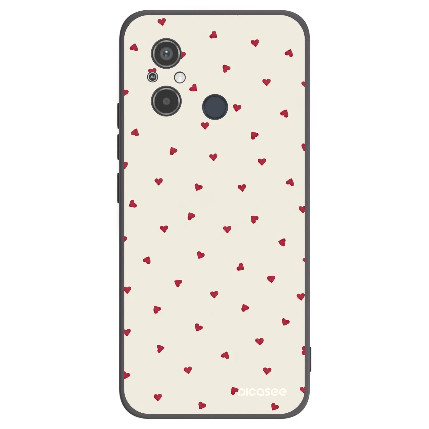Picasee silikonový černý obal pro Xiaomi Redmi 12C - Little Love