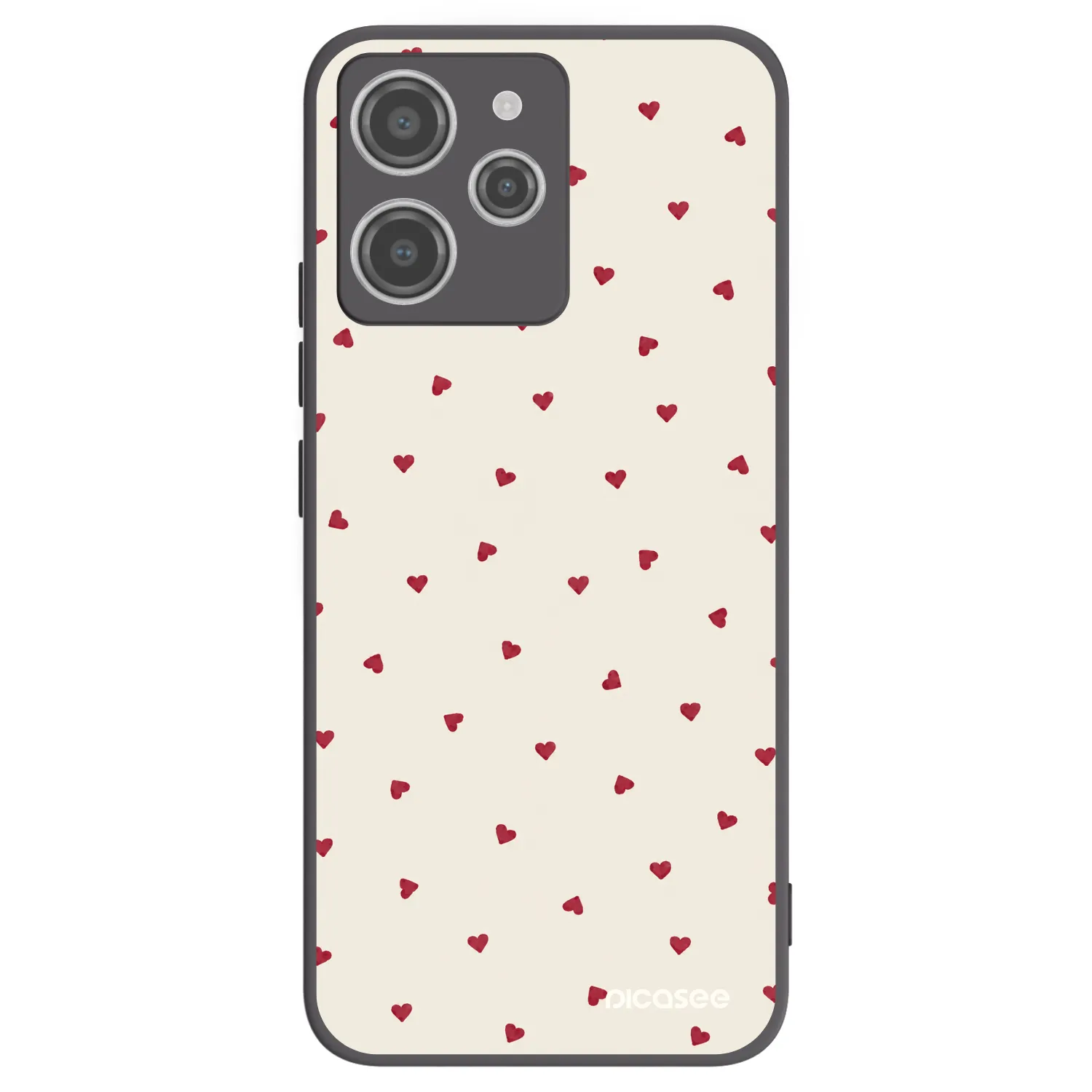 Picasee silikonový černý obal pro Xiaomi Redmi 12 4G - Little Love