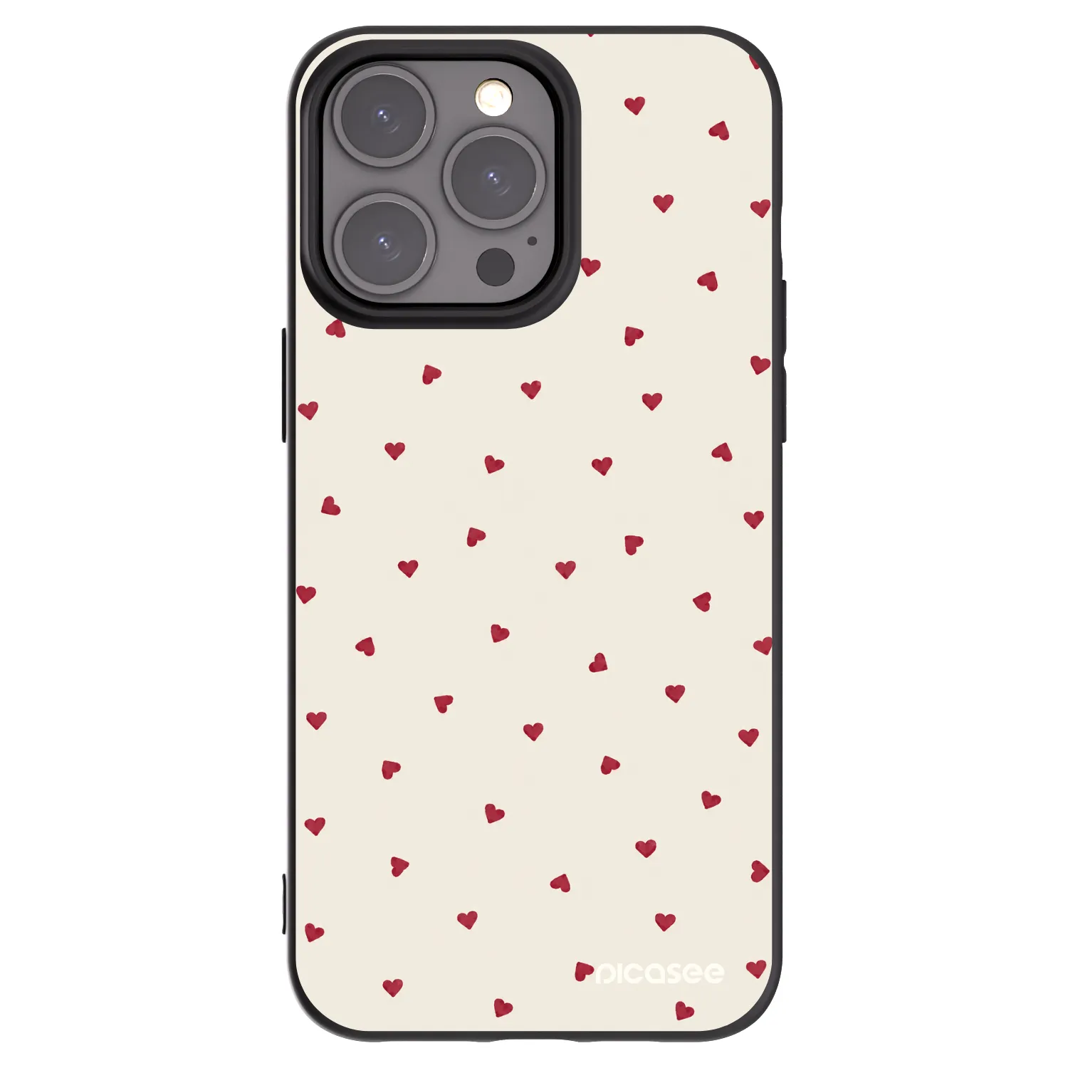 Picasee silikonový černý obal pro Apple iPhone 15 Pro Max - Little Love