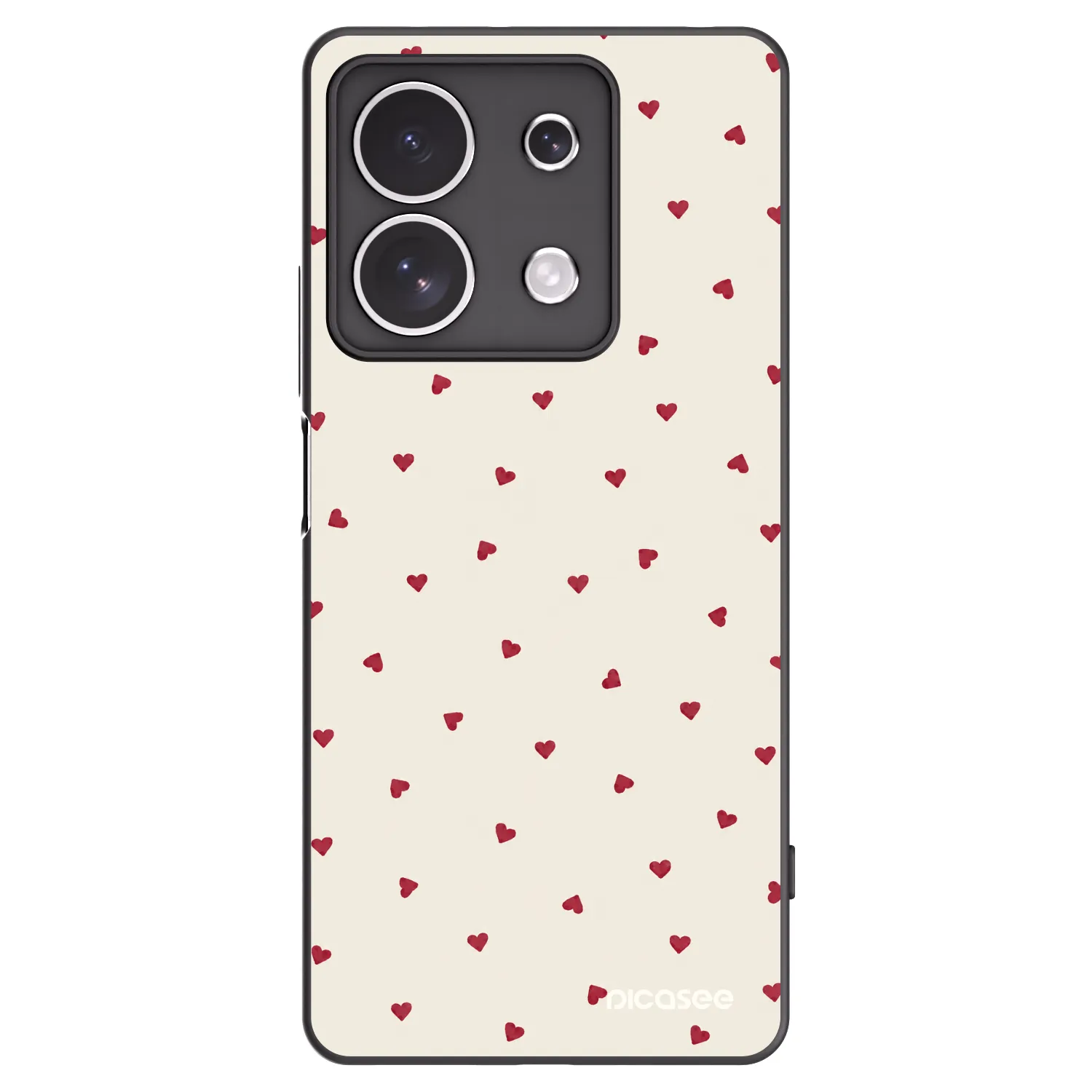 Picasee silikonový černý obal pro Xiaomi Redmi Note 13 4G - Little Love