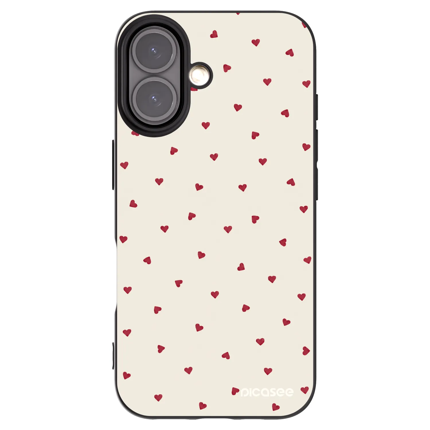 Picasee silikonový černý obal pro Apple iPhone 16 - Little Love