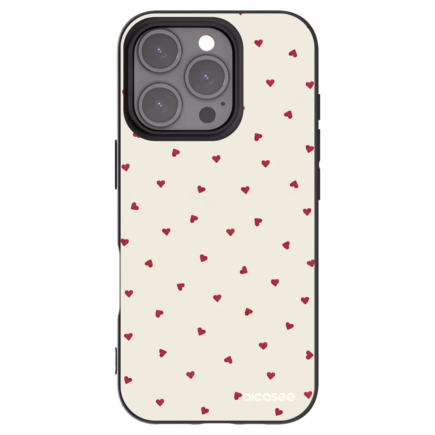 Picasee silikonový černý obal pro Apple iPhone 16 Pro - Little Love
