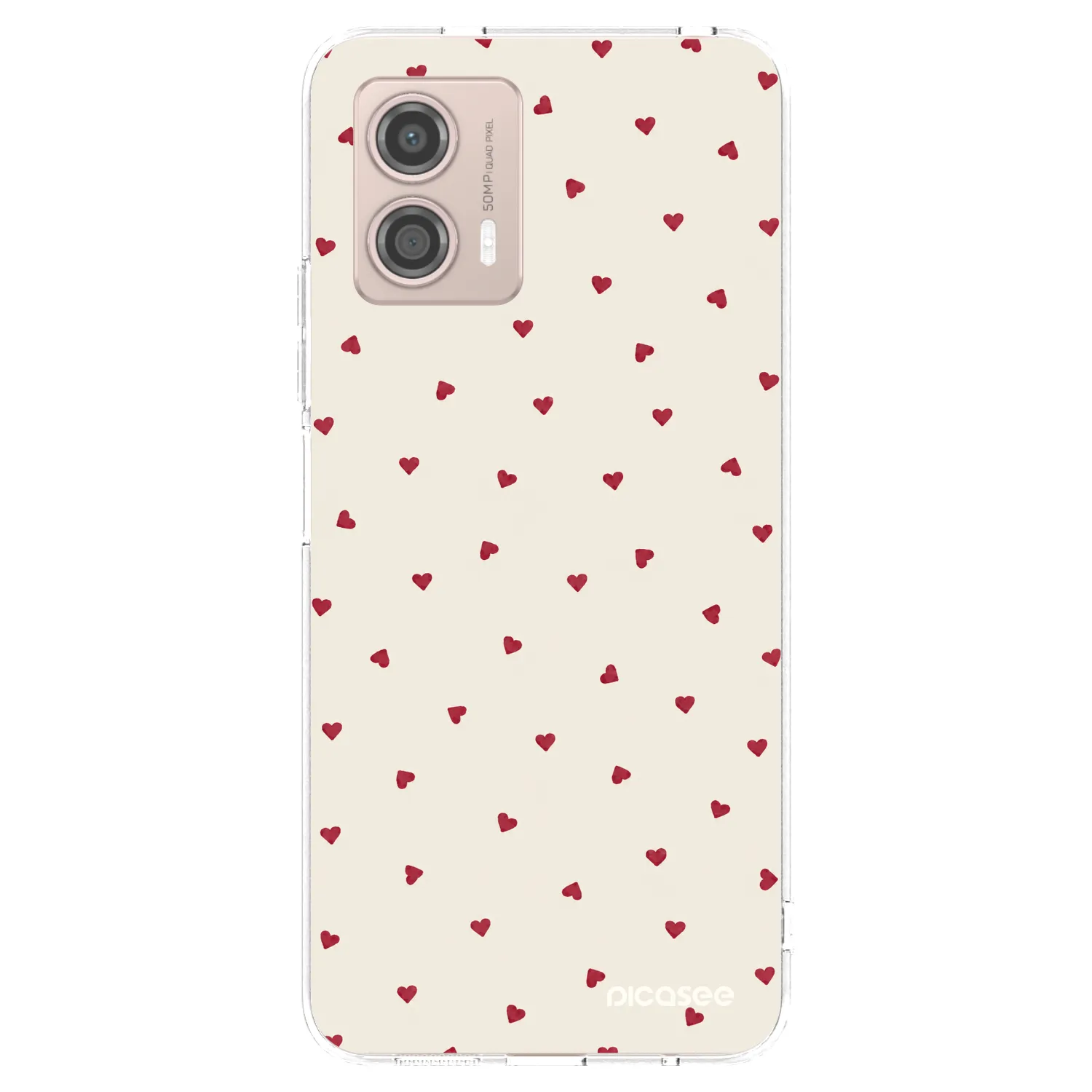 Picasee silikonový průhledný obal pro Motorola Moto G53 5G - Little Love