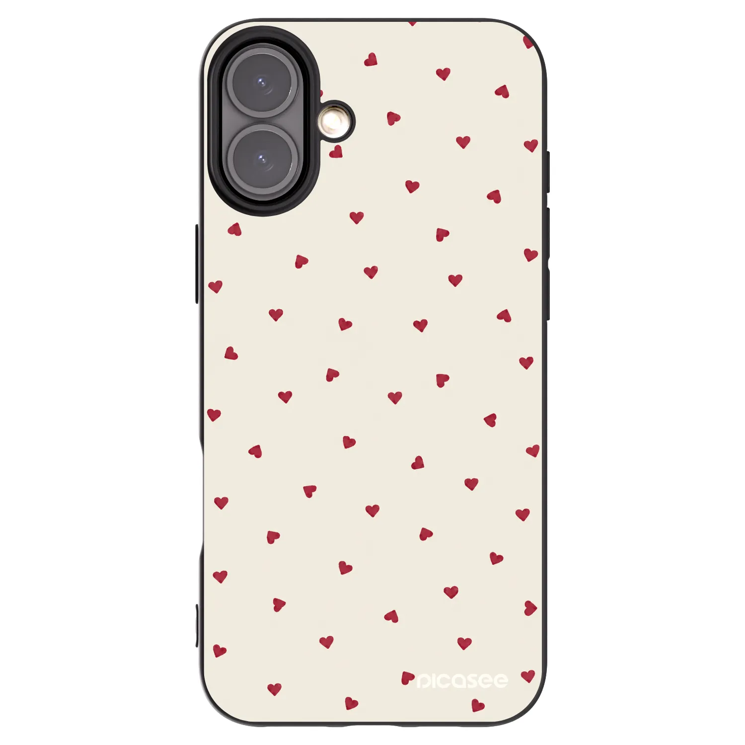 Picasee silikonový černý obal pro Apple iPhone 16 Plus - Little Love