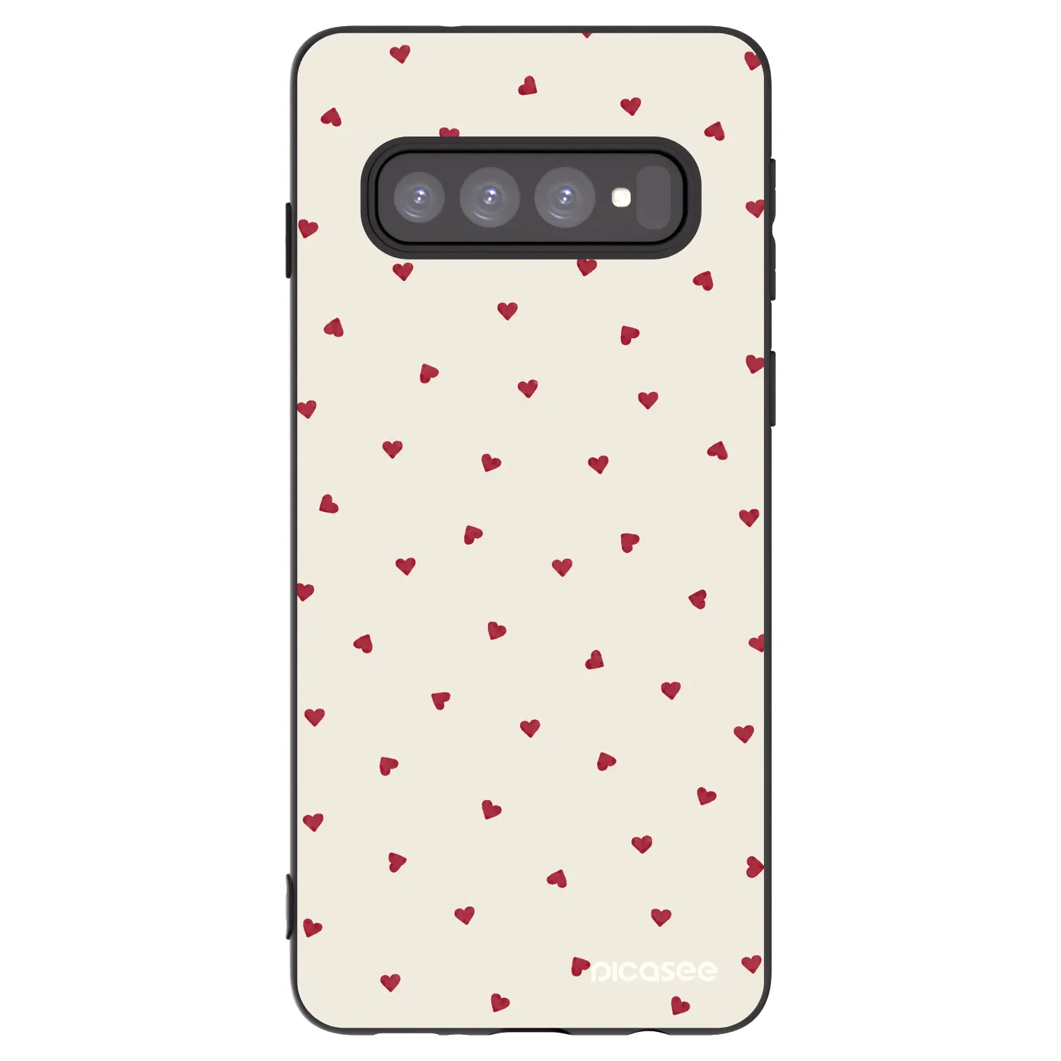 Picasee silikonový černý obal pro Samsung Galaxy S10 G973 - Little Love