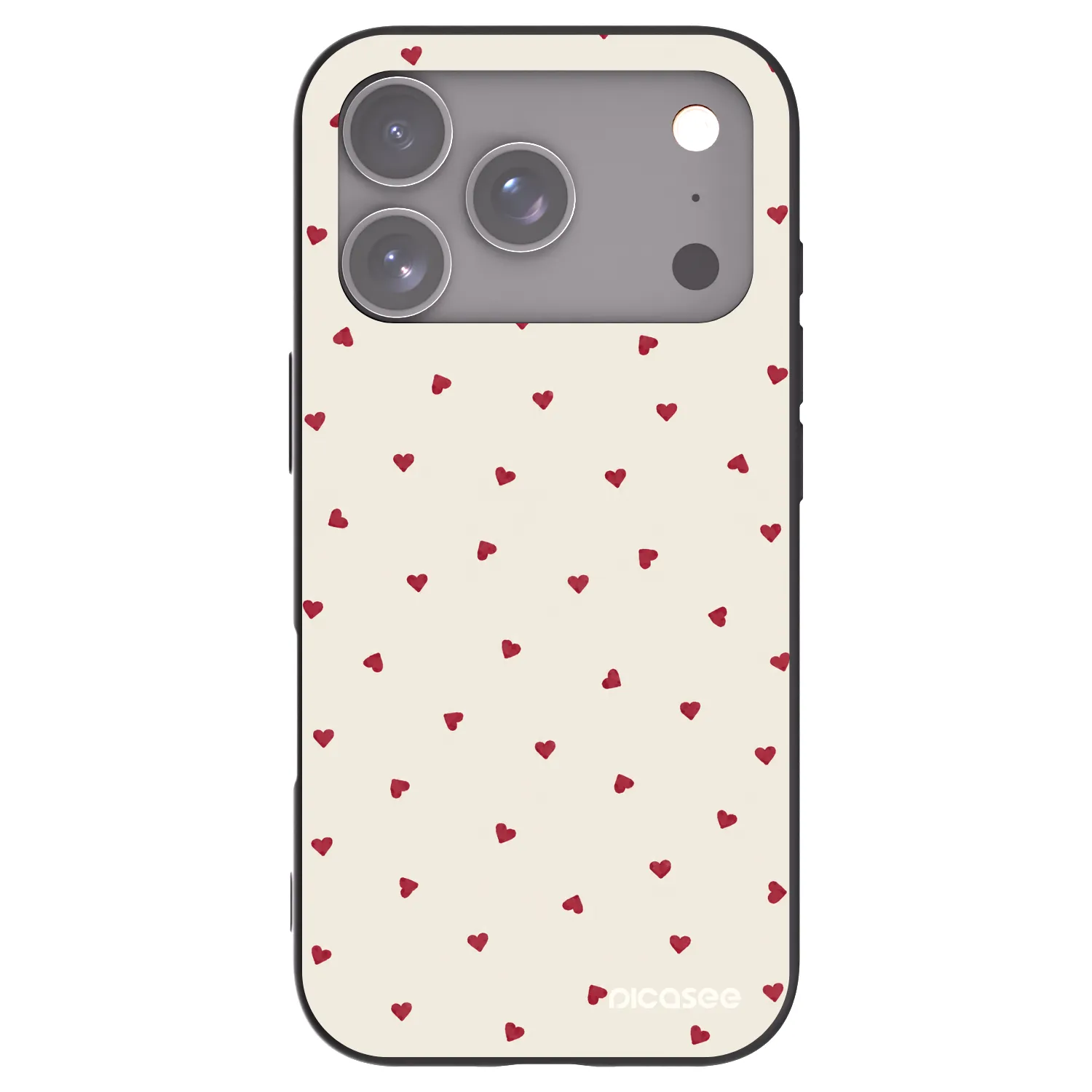 Picasee silikonový černý obal pro Apple iPhone 17 Pro - Little Love