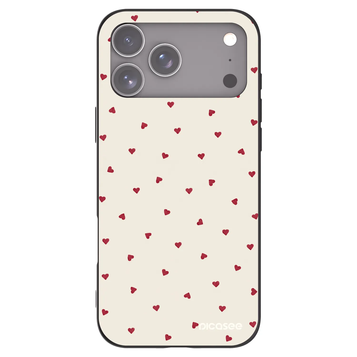 Picasee silikonový černý obal pro Apple iPhone 17 Pro Max - Little Love