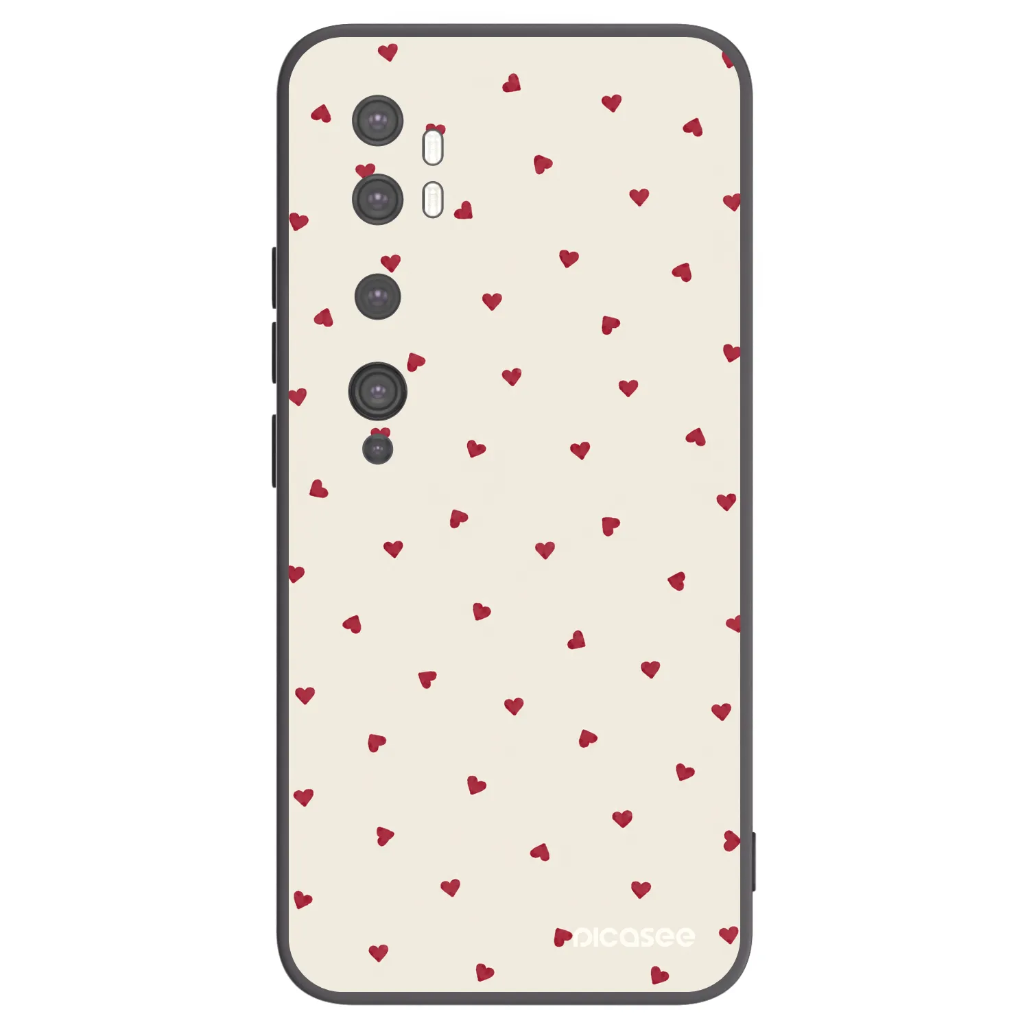 Picasee silikonový černý obal pro Xiaomi Mi Note 10 (Pro) - Little Love