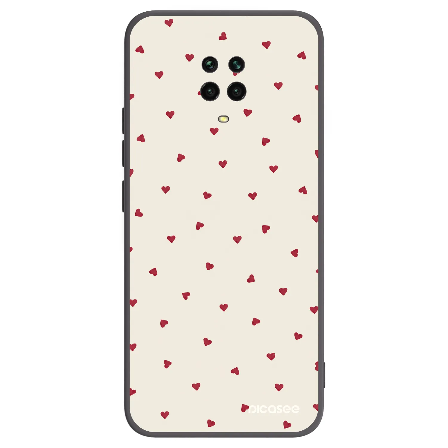 Picasee silikonový černý obal pro Xiaomi Redmi Note 9S - Little Love