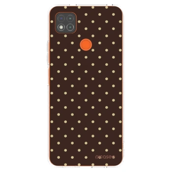 Picasee silikonový průhledný obal pro Xiaomi Redmi 9C - Vanilla Dots & Chocolate