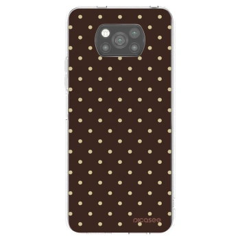 Picasee silikonový černý obal pro Xiaomi Poco X3 - Vanilla Dots & Chocolate
