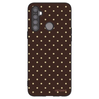 Picasee silikonový černý obal pro Realme 5 - Vanilla Dots & Chocolate