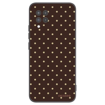 Picasee silikonový černý obal pro Samsung Galaxy A42 A426B - Vanilla Dots & Chocolate