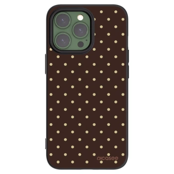 Picasee silikonový černý obal pro Apple iPhone 13 Pro - Vanilla Dots & Chocolate