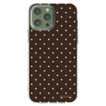 Picasee silikonový průhledný obal pro Apple iPhone 13 Pro Max - Vanilla Dots & Chocolate