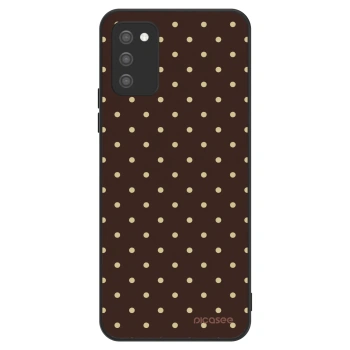 Obal pro Samsung Galaxy A02s A025G - Vanilla Dots & Chocolate