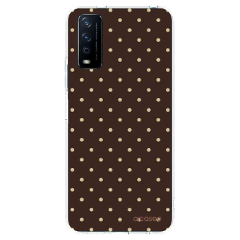 Picasee silikonový průhledný obal pro Vivo Y11s - Vanilla Dots & Chocolate