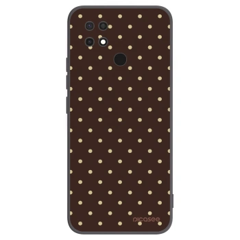 Picasee silikonový černý obal pro Xiaomi Redmi 10C - Vanilla Dots & Chocolate
