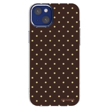 Picasee silikonový průhledný obal pro Apple iPhone 14 Plus - Vanilla Dots & Chocolate