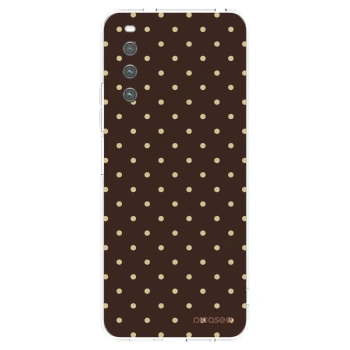 Obal pro Sony Xperia 10 IV 5G - Vanilla Dots & Chocolate