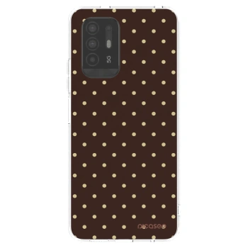 Picasee silikonový průhledný obal pro OPPO A94 5G - Vanilla Dots & Chocolate