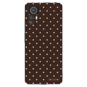 Picasee silikonový průhledný obal pro Xiaomi Redmi Note 12S - Vanilla Dots & Chocolate