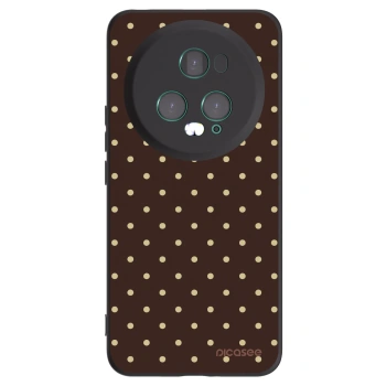 Picasee silikonový černý obal pro Honor Magic5 Pro - Vanilla Dots & Chocolate