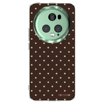 Picasee silikonový průhledný obal pro Honor Magic5 Pro - Vanilla Dots & Chocolate