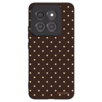Picasee silikonový černý obal pro Xiaomi 14 Pro - Vanilla Dots & Chocolate