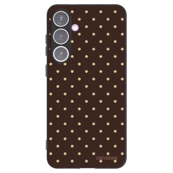 Picasee silikonový černý obal pro Samsung Galaxy S24+ S926B 5G - Vanilla Dots & Chocolate