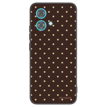 Picasee silikonový černý obal pro Motorola Edge 40 Neo - Vanilla Dots & Chocolate