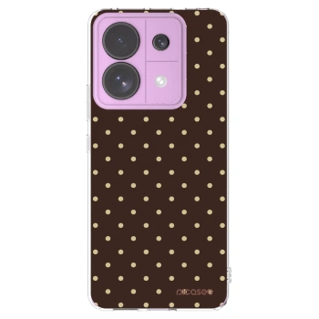 Picasee silikonový průhledný obal pro Xiaomi Redmi Note 13 Pro 5G - Vanilla Dots & Chocolate