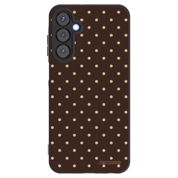 Picasee silikonový černý obal pro Samsung Galaxy A25 A256B 5G - Vanilla Dots & Chocolate