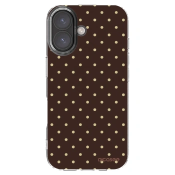 Picasee silikonový průhledný obal pro Apple iPhone 16 - Vanilla Dots & Chocolate