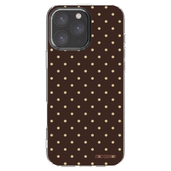 Picasee silikonový průhledný obal pro Apple iPhone 16 Pro Max - Vanilla Dots & Chocolate
