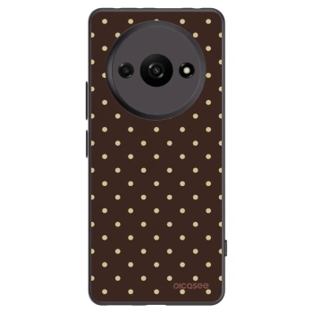 Picasee silikonový černý obal pro Xiaomi Redmi A3 - Vanilla Dots & Chocolate