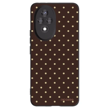 Picasee silikonový černý obal pro Honor 200 Pro 5G - Vanilla Dots & Chocolate