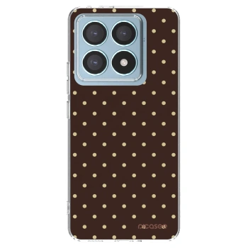 Picasee silikonový průhledný obal pro Xiaomi 14T Pro - Vanilla Dots & Chocolate