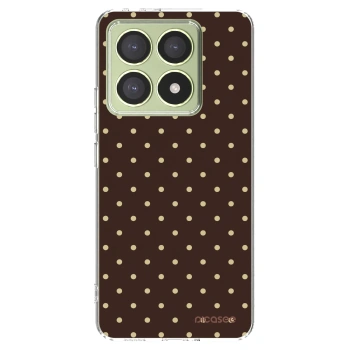 Picasee silikonový průhledný obal pro Xiaomi 14T - Vanilla Dots & Chocolate